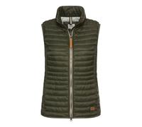camel active Regular Fit Steppweste mit Logo-Patch in Gruen, Größe 38