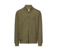 Camel Active Sweatjacke mit Stehkragen, Reißverschluss und verstellbarem Tunnelzug Oliv Größe M