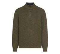 camel active Herren Strick-Troyer mit melierter Struktur Waldgrün, Menswear-XL