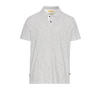 camel active - Meliertes Kurzarm Poloshirt aus Baumwolle ecru - Gr. - 3XL