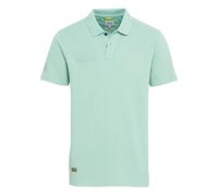 camel active Herren Piqué Poloshirt mit Stickerei aus Reiner Baumwolle T-Shirt, Grün, M