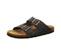 camel active Herren Sandalen aus Rindsleder Schwarz, menswear-46