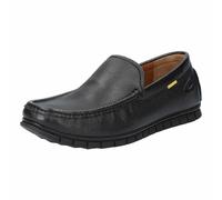 camel active Herren Lederslipper mit Logoprägung Schwarz, menswear-45
