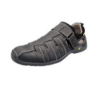 camel active Herren Sandalen aus echtem Leder Schwarz menswear-44