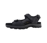 Sandale CAMEL ACTIVE, Herren, Gr. 42, schwarz, Leder, Textil, sportlich, Schuhe, Trekkingschuh, Klettschuh mit Klettverschlüssen (40020927-42) schwarz