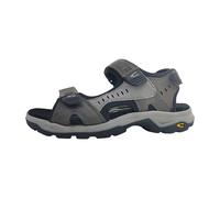 Camel Active Leder-Sandalen "Rise" in Anthrazit - Größe 40 | Herrensandalen