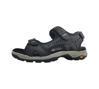 Trekkingsandale CAMEL ACTIVE, Herren, Gr. 41, schwarz, Leder, Basic, Schuhe Trekkingsandale, Klettschuh, Sommerschuh, Outdoorschuh mit Logoschriftzug (97172239-41)