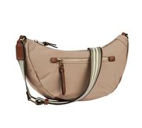 Camel Active Handtasche Bari – Kinder, mattes Nylon mit gestreiftem Gewebeband, beige, 33×15×12 cm