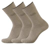 camel active Basic Socks 3er Pack 6593 212 beige mouline Strumpf grau, Size:39-42