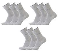camel active Basic Socks 9er Pack 6593 150 grey melange Strumpf grau, Size:43-46
