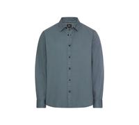 camel active - Baumwollhemd mit Kent-Kragen tinted blue - Gr. - XL