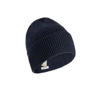 Camel Active Beanie mit Label-Detail Baumwoll-Kaschmir-Mix Marine Größe 1