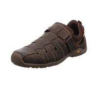 camel active Herren Sandalen aus echtem Leder Dunkelbraun, menswear-42