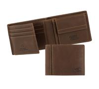 camel active Bilbao Herren Geldbörse Klein Querformat RFID Leder Klein Cognac Braun