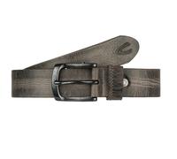 Camel Active - Camel active Gürtel 110/115cm stufenlos kürzbar 4,0cm breit echt Rindleder grau Grau