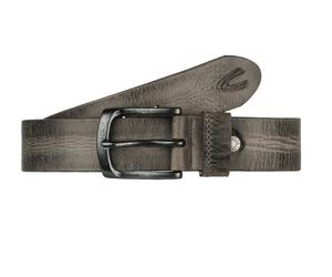 Camel Active - Camel active Gürtel 110/115cm stufenlos kürzbar 4,0cm breit echt Rindleder grau Grau