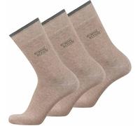 CAMEL ACTIVE camel active Herren Socken, 3er Pack - Basic Socken, Bio-Baumwolle (6593) 43-46 Beige melange