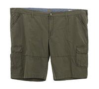 camel active, Cargo, Herren Kurze Jeans Shorts Bermudas Gabardine Olivegrau W 46 D 62