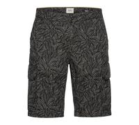 camel active Herren Cargo Shorts mit Allover-Print Schwarz-Grau, menswear-34IN