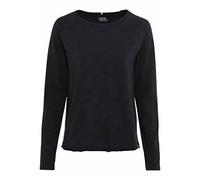 Camel Active Damen Langarmshirt Basic mit Rundhalsausschnitt aus reiner Baumwolle Navy Gr. L