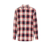 camel active - Baumwollbluse mit Brusttasche flame check - Gr. - L