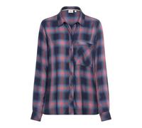 camel active Damen Bluse aus Reiner Viskose Blau Rot, Womenswear-M