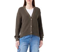 camel active Damen Boxy Cardigan in Strickqualität Olive, Womenswear-XL