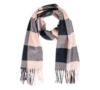 camel active Damen Feiner Webschal mit kariertem Muster Dunkelblau womenswear-OS