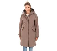 camel active Damen Funktionsmantel aus einem Organic Cotton-Mix Braun, womenswear-42