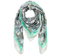 camel active Damen Gemusterter Schal aus einer Baumwollmischung Grau-Weiß, womenswear-OS