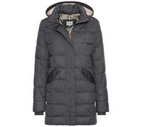 Camel Active Damen Gesteppte Jacke mit abnehmbarer Kapuze Schwarz Größe 46