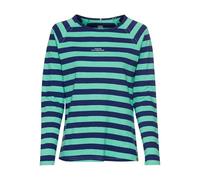 camel active - Gestreiftes Langarmshirt aus reiner Baumwolle peppermint stripes - Gr. - S