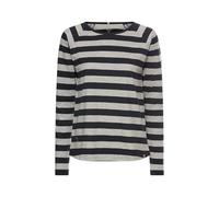 camel active Damen Gestreiftes Langarmshirt mit Raglanärmeln