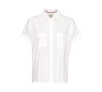 camel active Damen Halbarm Bluse aus einem Baumwoll-Twill Milch Weiß Womenswear-XXL