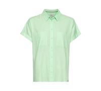 camel active Damen Halbarm Bluse aus einem Baumwoll-Twill Pistazie, Womenswear-S