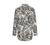 camel active Hemdbluse mit Allover-Print Schwarz/Weiß (Größe: XL) 42 schwarz