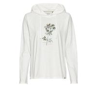 camel active Damen Hoodie mit Print aus Organic Cotton Weiß, Womenswear-L