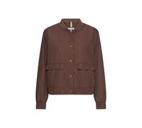 Camel Active Indoor-Blazer mit Bomberkragen Damen Braun Größe 42
