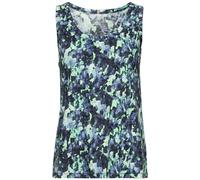 camel active Damen Jersey Top aus zertifiziertem Organic Cotton Blau-Grün, Womenswear-XL