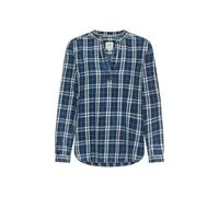 camel active Damen Schlupfbluse kariert aus reiner Baumwolle Indigo Größe XL