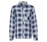 camel active Damen Karobluse aus Reiner Viskose Blau kariert, Womenswear-S