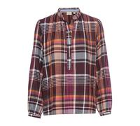 camel active Damen Karobluse mit Stehkragen Rot-Lila, Womenswear-L