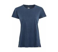 camel active Damen Kurzarm T-Shirt aus Organic Cotton Dunkelblau Womenswear-M