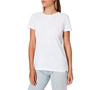 camel active Damen Kurzarm T-Shirt aus Organic Cotton Weiß, Womenswear-S