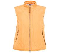 camel active Damen Kurze Steppweste aus recyceltem Polyester Orange, womenswear-44
