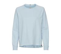 camel active Damen Langarmshirt aus Reiner Baumwolle Hellblau, Womenswear-XS