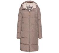 camel active Damen Langer Puffermantel mit gefütterter Kapuze