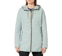 camel active Damen Langer Windbreaker mit weichem Plüschfutter Blau-Grau, womenswear-36