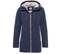 camel active Damen Langer Windbreaker mit weichem Plüschfutter Dunkelblau, womenswear-36