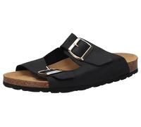 camel active Damen Leder Pantolette mit Korkfußbett